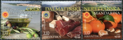 Хорватия. 2018. Сельскохозяйственные продукты и продукты питания (Серия. MNH OG)