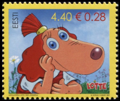 Эстония. 2007. Лотта из Самоделкино (Почтовая марка. MNH OG)