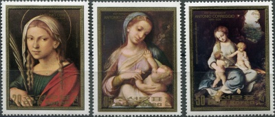 КНДР. 1983. 450-я годовщина смерти Корреджо, 1489-1534 (Серия Почтовых марок. MNH OG)