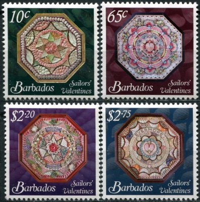 Барбадос. 2011. Морские Валентинки (Серия. MNH OG)