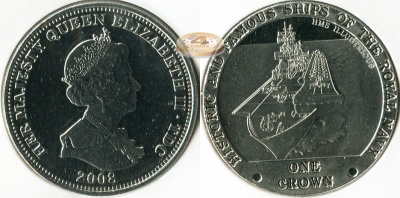 Тристан-да-Кунья. 1 крона. 2008 (Prooflike)