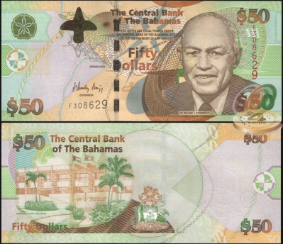Багамские о-ва. 50 долларов (Unc) 2006
