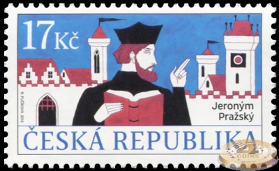 Чехия. 2016. Иероним Пражский (1378-80 -1416),  чешский реформатор (Почтовая марка. MNH OG)