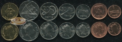 Фиджи. Набор №6 (7 монет) 2000-10