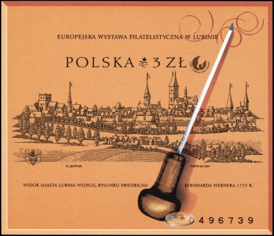 Польша. 2001. Европейская Филателистическая выставка в Люблине (Блок. MNH OG)