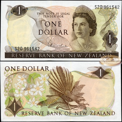 Новая Зеландия. 1 доллар (Unc) 1977-81