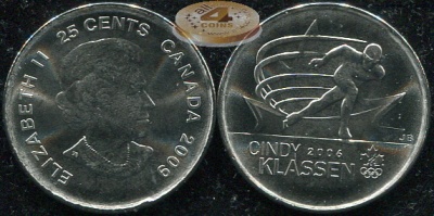 Канада. 25 центов. 2009 (Unc)