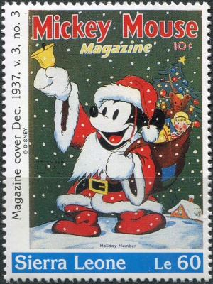 Сьерра-Леоне. 1992. Обложка журнала за декабрь 1937 года (Почтовая марка. MNH OG)