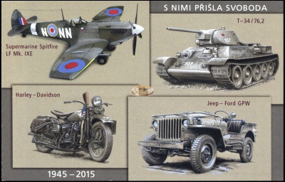 Чехия. 2015. Они принесли свободу [1945-2015]. буклет (Малый лист. MNH OG)