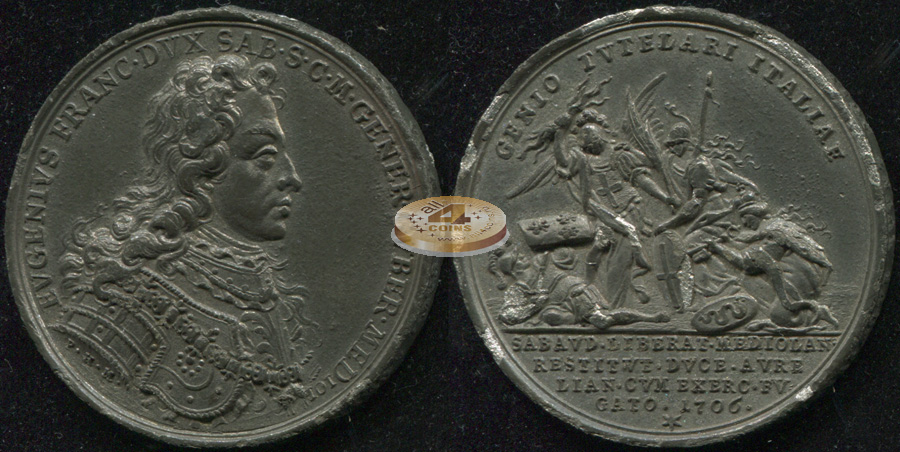 Священная Римская империя. Настольная медаль. 1706 (aUnc/XF)