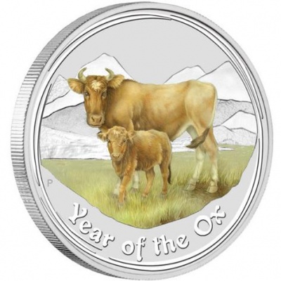 Австралия. 1 доллар. 2009 (Frosted Unc. Серебро. Эмаль)