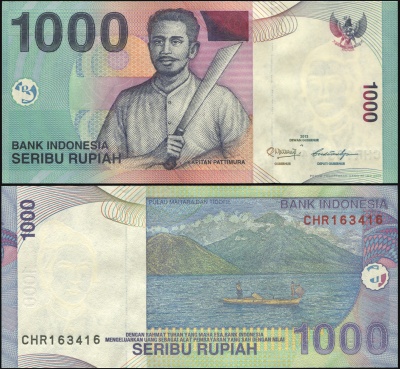 Индонезия. Банкнота 1000 рупий. 2013/2000. Unc. Бумага. Кат# P.141m