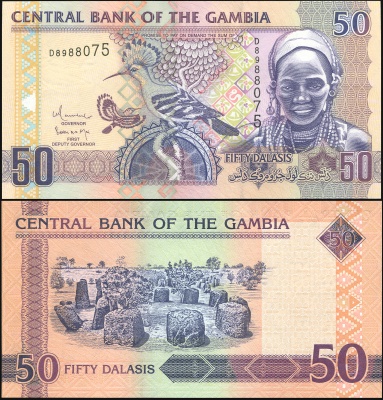 Гамбия. Банкнота 50 даласи. ND (2010). Unc. Бумага. Кат# P.28b
