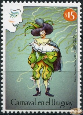 Уругвай. 2014. Карнавал в Уругвае (Почтовая марка. MNH OG)