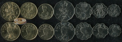 Свазиленд. Набор №4 (7 монет) 1999-2009