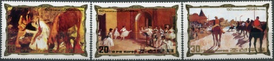 КНДР. 1984. 150-летие со дня рождения Эдгара Дега, 1834-1917 (Серия Почтовых марок. MNH OG)