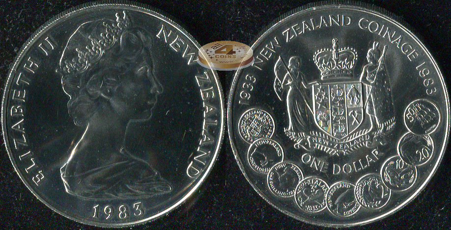 Новая Зеландия. 1 доллар. 1983 (Unc)