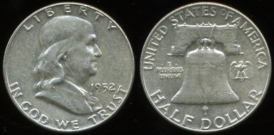 США. 1/2 доллара. 1952 (Серебро)