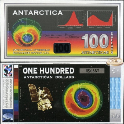 Антарктида. 100 долларов (Unc) 1996