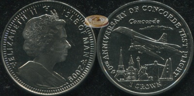 Остров Мэн. 1 крона. 2009 (Unc)