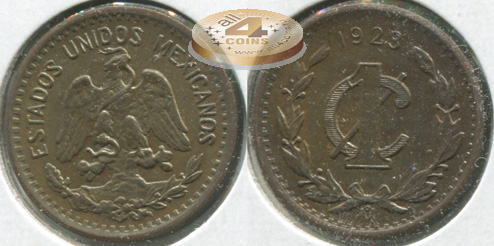 Мексика. Монета 1 сентаво. 1923.M° (KM#415. Unc)