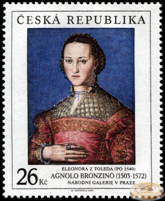 Чехия. 2003. Элеонора Толедская. ок. 1540. Аньоло Бронзино [1503-1572] (Почтовая марка. MNH OG)