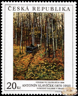 Чехия. 2003. Осень в  Вельтрусе. 1896. Антонин Славичек [1870-1910] (Почтовая марка. MNH OG)