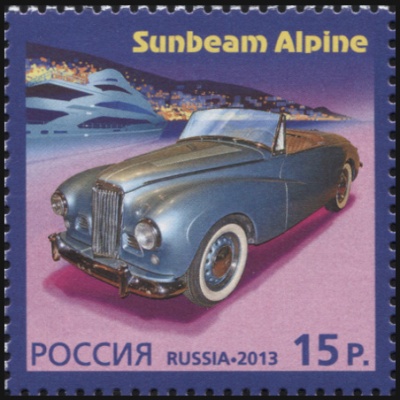 Россия. 2013. Sunbeam Alpine (Почтовая марка. MNH OG)