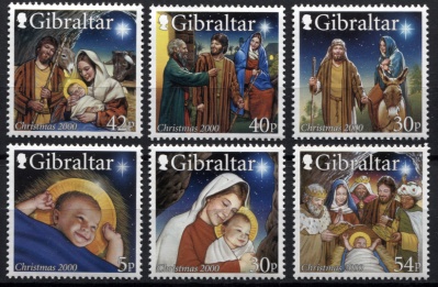 Гибралтар. 2000. Рождество (Серия. MNH OG)