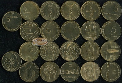 Словения. Набор №4 (11 монет) 1993-96