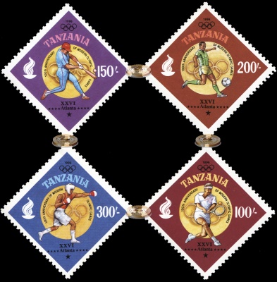 Танзания. 1996. XXVI Олимпийские игры. Атланта, США (Серия. MNH OG)