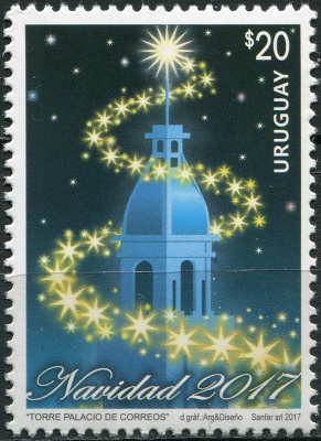 Уругвай. 2017. Рождество 2017 (Почтовая марка. MNH OG)