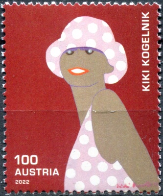 Австрия. 2022. "Темная красавица" (1973), Кики Когельник (Почтовая марка. MNH OG)