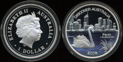 Австралия. 1 доллар. 2006 (Proof. Серебро. Эмаль)