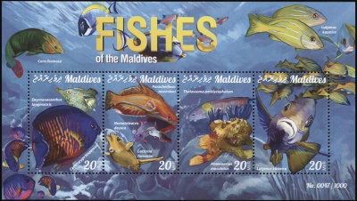 Мальдивы. 2015. Рыбы Мальдив (М.Лист. MNH OG)