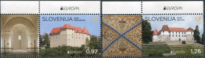 Словения. 2017. Дворцы и замки Словении (Серия Почтовых марок. MNH OG)
