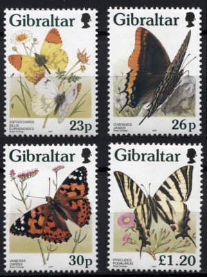 Гибралтар. 1997. Бабочки Гибралтара (Серия. MNH OG)