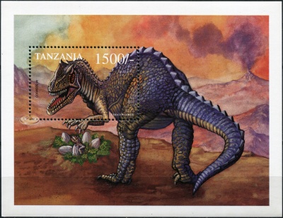 Танзания. 1999. Доисторические животные (Блок. MNH OG)