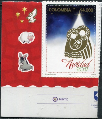 Колумбия. 2017. Рождество 2017 (Почтовая марка. MNH OG)