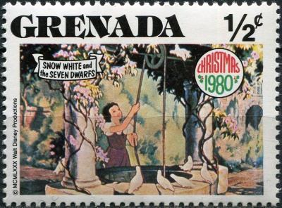 Гренада. 1980. Белоснежка у колодца (Почтовая марка. MNH OG)