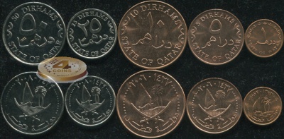 Катар. Набор №3 (5 монет) 1973-2008