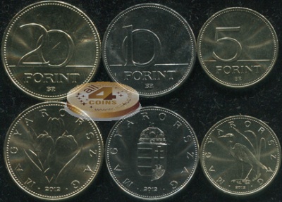 Венгрия. Набор №3 (3 монеты) 2012
