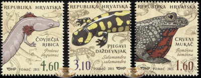 Хорватия. 2013. Земноводные (Серия. MNH OG)
