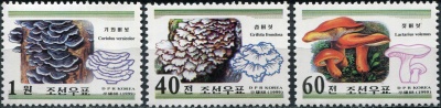 КНДР. 1999. Грибы (Серия Почтовых марок. MNH OG)