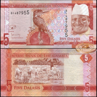 Гамбия. 5 даласи (Unc) 2015