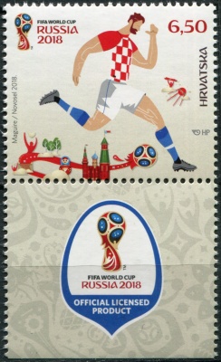 Хорватия. 2018. Чемпионат мира по футболу 2018 года в России (Сцепка. MNH OG)