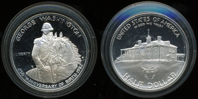 США. 1/2 доллара. 1982S (Proof. Серебро) 