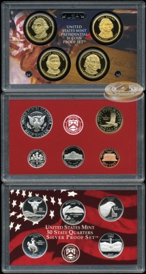 США. Официальный минт-сет. 2007 (Proof. Серебро)