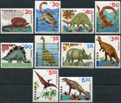 Польша. 1965. Доисторические животные (Серия. MNH OG)