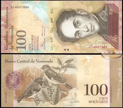 Венесуэла. 100 боливаров (Unc) 2008